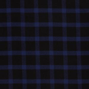 Flanell dunkelblau schwarz karo