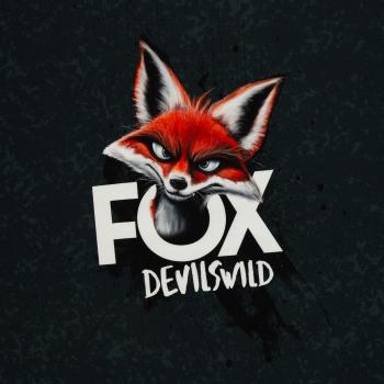 French Terry Panel Fox Devils Wild by Thorsten Berger