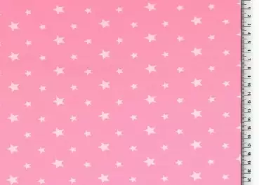 Jersey Motiv Rosa Sterne klein