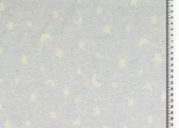 Jersey hellblau - Mond & Sterne