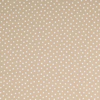Musselin Double Gauze - Sterne - taupe