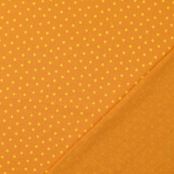 Musselin Double Gauze - Sterne - gelb