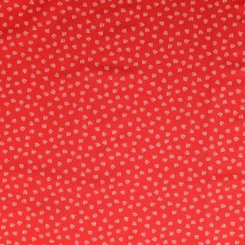 Baumwoll Druck Anker rot
