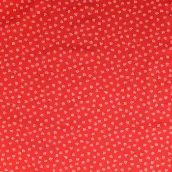 Baumwoll Druck Anker rot