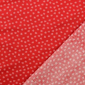 Baumwoll Druck Anker rot