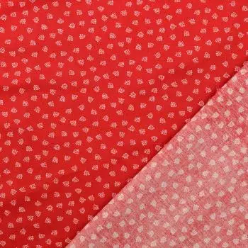 Baumwoll Druck Anker rot