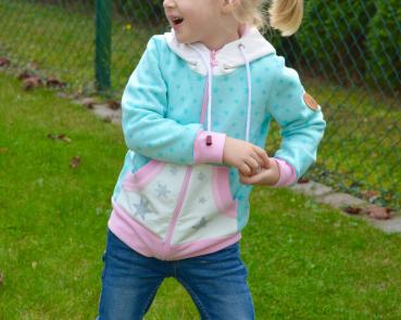 Preview: Papierschnittmuster Sweatjacke Kinder