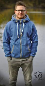 Preview: Papierschnittmuster Sweatjacke Herren