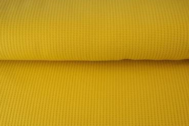 Waffel Jersey Uni ochre