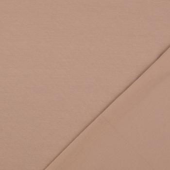 Baumwolljersey Uni - Jersey dunkelbeige
