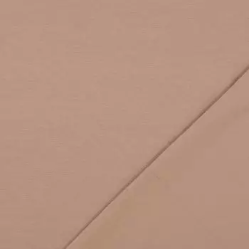 Baumwolljersey Uni - Jersey dunkelbeige