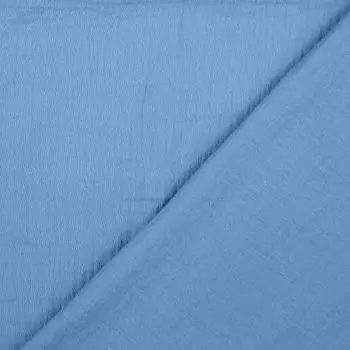 Musselin Double Gauze - Uni - blau