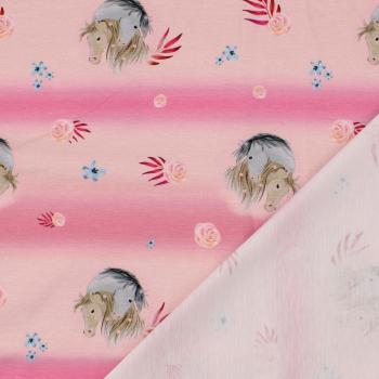 Preview: Jersey Pferdeliebe rosa