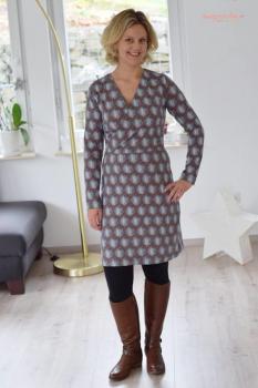 Preview: Papierschnittmuster Wickelkleid Damen