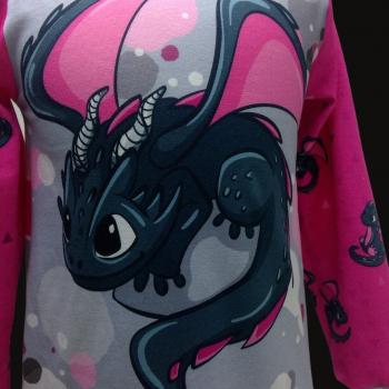 Jersey Drache Smokey pink