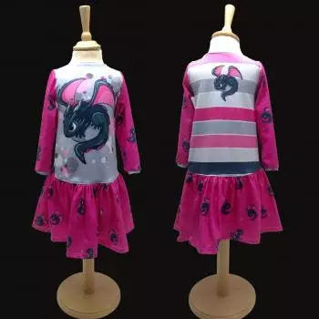 Jersey Panel Smoky Drache Pink