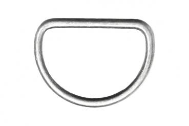 Halbrundringe 25mm silber