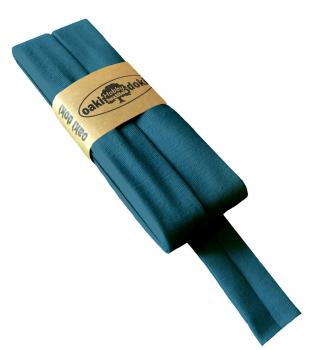 Schrägband Jersey 20mm - petrol
