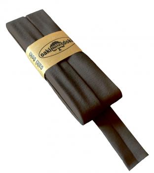 Schrägband Jersey 20mm - khaki braun
