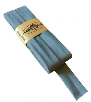 Schrägband Jersey 20mm - graublau