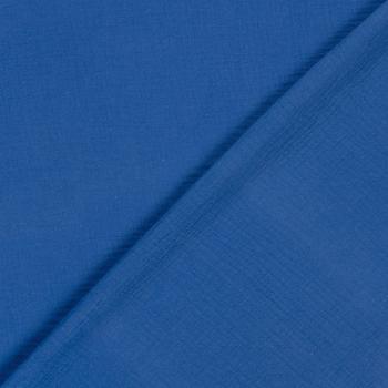 Preview: Double Gauze Musselin Königsblau