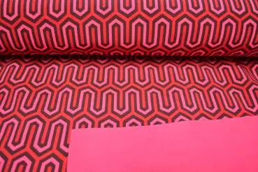 Softshell Retro - rot/schwarz