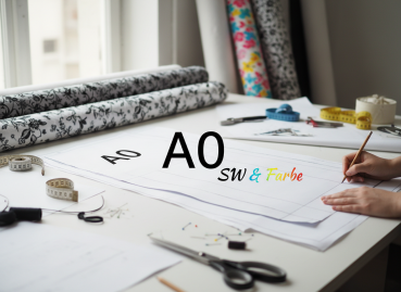 Preview: Schnittmuster Druckservice A0 - Ihre Datei auf Papier - Schwarz/ Weiß