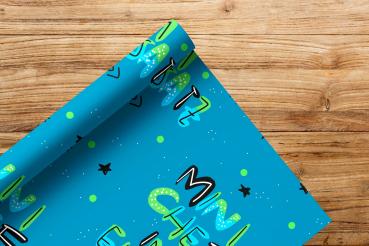 Stoffvorbestellung Mini Chef im Einsatz - blau