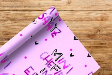 Stoffvorbestellung Mini Chef im Einsatz - lila