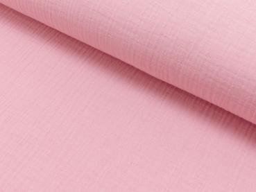 Musselin Double Gauze - Uni - rosè