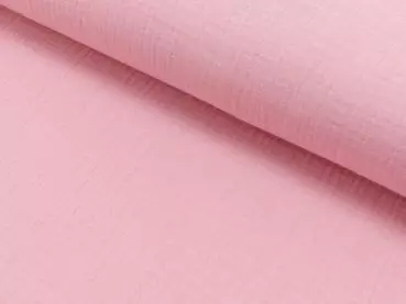 Musselin Double Gauze - Uni - rosè