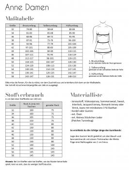 Preview: Papierschnittmuster Anne Damen