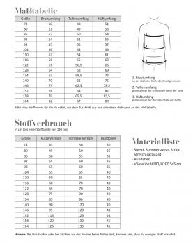 Preview: Papierschnittmuster Basic-Pullover Kinder