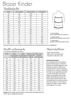 Preview: Papierschnittmuster Blazer Kinder