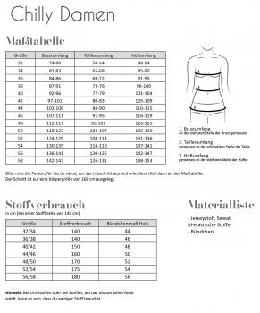 Papierschnittmuster Chilly Damen