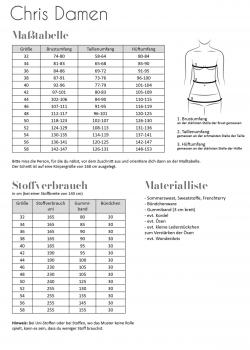 Preview: Papierschnittmuster Chris Damen