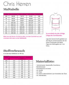 Preview: Papierschnittmuster Chris Herren