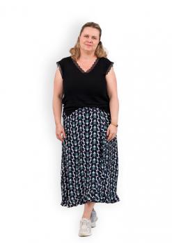 Preview: Papierschnittmuster Wickelrock Damen