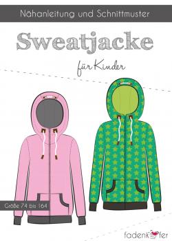 Papierschnittmuster Sweatjacke Kinder