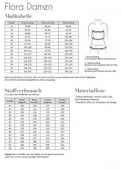 Preview: Papierschnittmuster Flora Damen