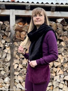 Samtcord Montevideo aubergine