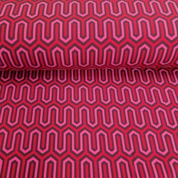 Softshell geometrisch rot