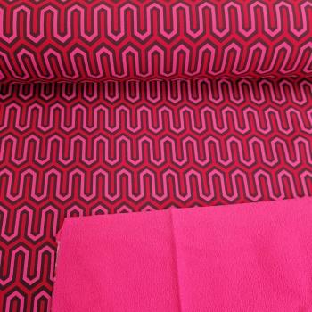 Softshell geometrisch rot