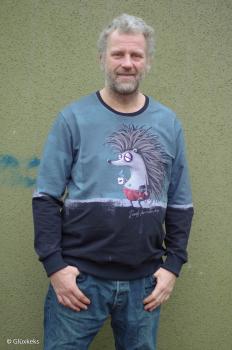 French Terry Panel Igel by Torsten Berger