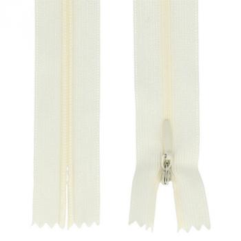 Nahtverdeckter Reißverschluss 25 cm creme