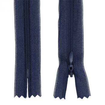 Nahtverdeckter Reißverschluss 25 cm navy