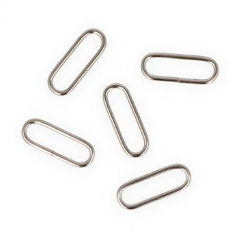 Quadrat-Ring oval 40mm silber