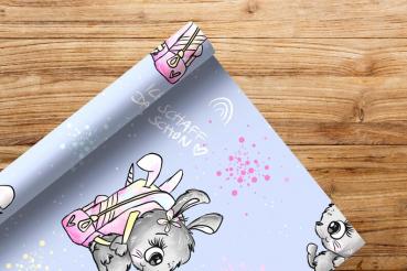 Stoffvorbestellung  Ich schaff das schon pink