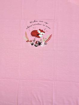 Panel Fuchs schlafend - Rosa