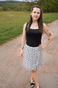 Papierschnittmuster Wickelrock Damen